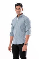 Mens Casual Shirt (Steel Blue)